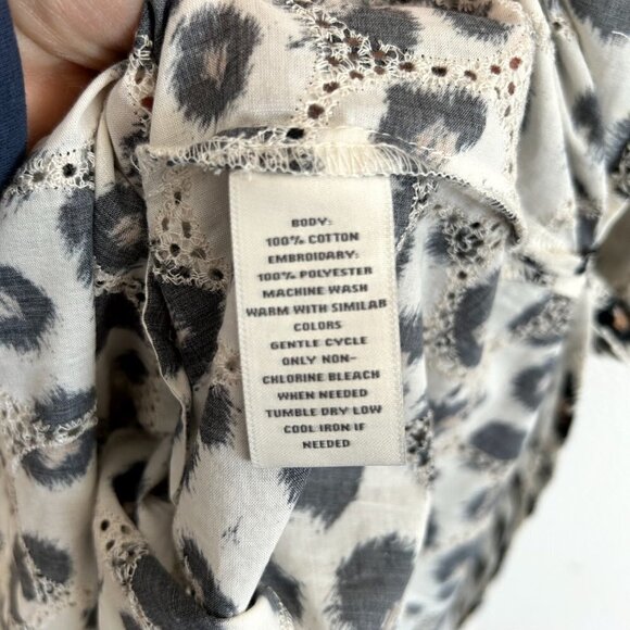 NWT Kate Landry Animal Print Midi Patio Lounge Dress Mumu Sz L - Picture 10 of 10